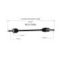 GSP NCV11006 Ford, Lincoln, Mercury (3.0, 3.5) CV Axle Assembly  - Rear Right
