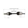 GSP NCV11007 Ford, Mercury CV Axle Assembly  - Front Left