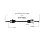 GSP NCV11008 1999 Ford Mustang SVT Cobra CV Axle Assembly  - Rear
