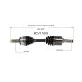 GSP NCV11009 Ford, Mercury CV Axle Assembly  - Front Left