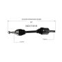 GSP NCV11019 Ford, Lincoln (2.7, 3.5, 3.7) CV Axle Assembly  - Front Left