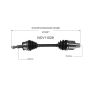 GSP NCV11028 86-91 Ford Taurus GL CV Axle Assembly  - Front Right