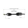 GSP NCV11030 Ford, Lincoln (3.5) CV Axle Assembly  - Front Left