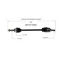 GSP NCV11036 Ford, Lincoln CV Axle Assembly  - Rear Left