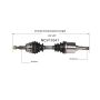 GSP NCV11041 Ford, Mercury (2.3, 3.0) CV Axle Assembly  - Front Left