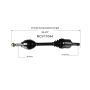 GSP NCV11044 Ford (3.5) CV Axle Assembly  - Front Left
