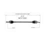 GSP NCV11052 88-93 Ford Festiva CV Axle Assembly  - Front Right