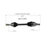 GSP NCV11053 11-18 Ford Fiesta (1.6) CV Axle Assembly  - Front Left