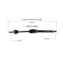 GSP NCV11054 11-18 Ford Fiesta (1.6) CV Axle Assembly  - Front Right