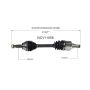 GSP NCV11056 14-15 Ford Fiesta SE (1.0) CV Axle Assembly  - Front Left
