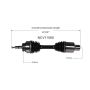 GSP NCV11060 Ford, Lincoln (2.7, 3.0, 3.3, 3.5, 5.0) CV Axle Assembly  - Front Right