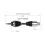 GSP NCV11060XD Ford, Lincoln (2.7, 3.0, 3.3, 3.5, 5.0) CV Axle Assembly  - Front Right