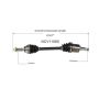 GSP NCV11065 88-93 Ford Festiva CV Axle Assembly  - Front Left