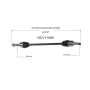 GSP NCV11066 Ford, Lincoln (3.5, 3.7) CV Axle Assembly  - Rear Left