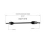 GSP NCV11076 Ford, Lincoln, Mercury (3.5) CV Axle Assembly  - Rear Right