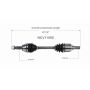 GSP NCV11092 18-19 Ford Fiesta (1.6) CV Axle Assembly  - Front Left