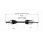 GSP NCV11093 12-14 Ford Edge (2.0) CV Axle Assembly  - Front Left
