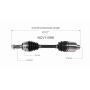 GSP NCV11099 12-14 Ford Edge (2.0) CV Axle Assembly  - Front Right
