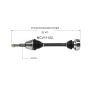 GSP NCV11102 92-97 Ford Aerostar CV Axle Assembly  - Front