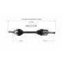 GSP NCV11104 15-19 Lincoln MKC CV Axle Assembly  - Front Left