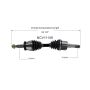GSP NCV11109 Ford, Mazda, Mercury (3.0, 4.0 - 4WD/AWD) CV Axle Assembly  - Front Left