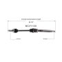 GSP NCV11130 00-05 Ford Focus (2.0, 2.3) CV Axle Assembly  - Front Right