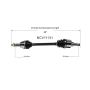 GSP NCV11131 00-04 Ford Focus (2.0) CV Axle Assembly  - Front Left