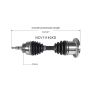 GSP NCV11140XD Ford, Lincoln CV Axle Assembly  - Front