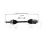 GSP NCV11142 05-11 Ford Focus (2.0, 2.3) CV Axle Assembly  - Front Right