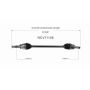 GSP NCV11146 Ford, Mercury CV Axle Assembly  - Rear Left