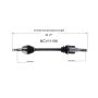 GSP NCV11156 Ford, Lincoln CV Axle Assembly  - Rear Left