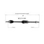 GSP NCV11160 13-18 Ford C-Max CV Axle Assembly  - Front Right