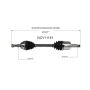 GSP NCV11161 13-18 Ford C-Max CV Axle Assembly  - Front Left