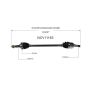 GSP NCV11163 Ford, Mazda, Mercury CV Axle Assembly  - Rear Right