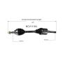 GSP NCV11164 13-19 Ford Escape (1.5, 1.6, 2.5) CV Axle Assembly  - Front Left