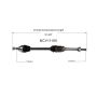 GSP NCV11165 13-19 Ford Escape (2.5) CV Axle Assembly  - Front Right