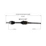 GSP NCV11167 13-19 Ford Escape (1.5, 1.6 - AWD) CV Axle Assembly  - Front Right