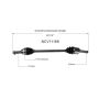 GSP NCV11168 Ford, Lincoln (2.0) CV Axle Assembly  - Rear