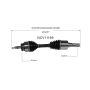 GSP NCV11169 Ford, Lincoln (2.7, 3.0, 3.3, 3.5, 5.0) CV Axle Assembly  - Front Left