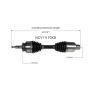 GSP NCV11170XD 15-16 Ford F-150 (2.7, 3.5, 5.0) CV Axle Assembly  - Front Right