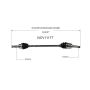 GSP NCV11177 Ford, Lincoln (3.5) CV Axle Assembly  - Rear Right
