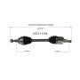 GSP NCV11184 12-18 Ford Focus Electric () CV Axle Assembly  - Front Left