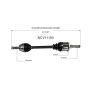 GSP NCV11193 01-04 Ford Mustang (4.6) CV Axle Assembly  - Rear