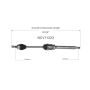 GSP NCV11223 15-18 Ford Focus SE (1.0) CV Axle Assembly  - Front Right