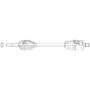 GSP NCV11264 21-23 Ford Mustang Mach-E CV Axle Assembly  - Front Right