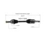 GSP NCV11508 Ford, Lincoln (3.5, 3.7) CV Axle Assembly  - Front Left