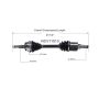 GSP NCV11513 89-95 Ford Taurus SHO CV Axle Assembly  - Front Left