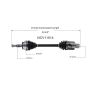GSP NCV11514 89-95 Ford Taurus SHO CV Axle Assembly  - Front Right