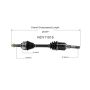 GSP NCV11515 Ford, Mazda, Mercury (2.5, 3.0 - 4WD/FWD) CV Axle Assembly  - Front Left