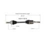 GSP NCV11516 Ford, Mercury (3.0) CV Axle Assembly  - Front Left